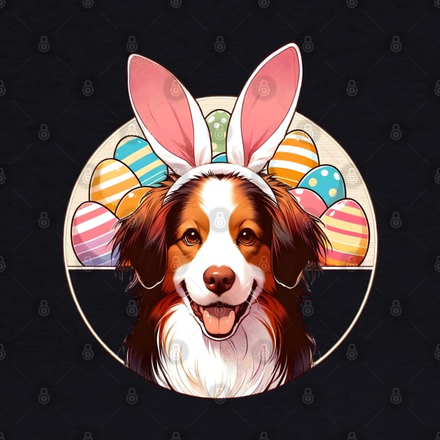 Nederlandse Kooikerhondje's Easter Fun with Bunny Ears by ArtRUs